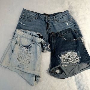 Jean short bundle- Lucky and Forever21 size 10